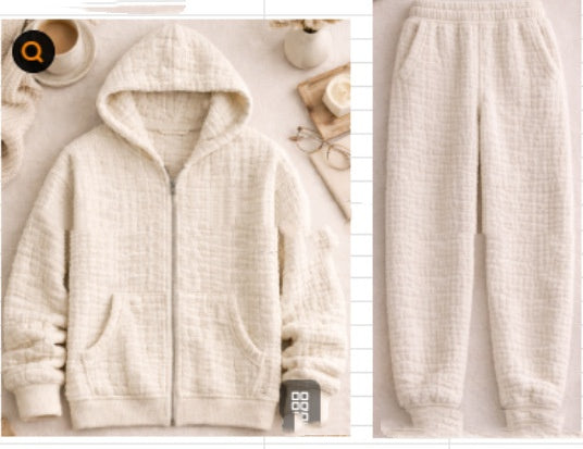 Loose-Fit Hooded Minimalist Sweater Mens Sophisticated Autumn Outfit Set