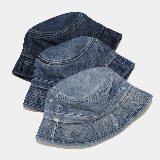 Denim Fisherman Hat Washed And Used Outdoor Sun Protection
