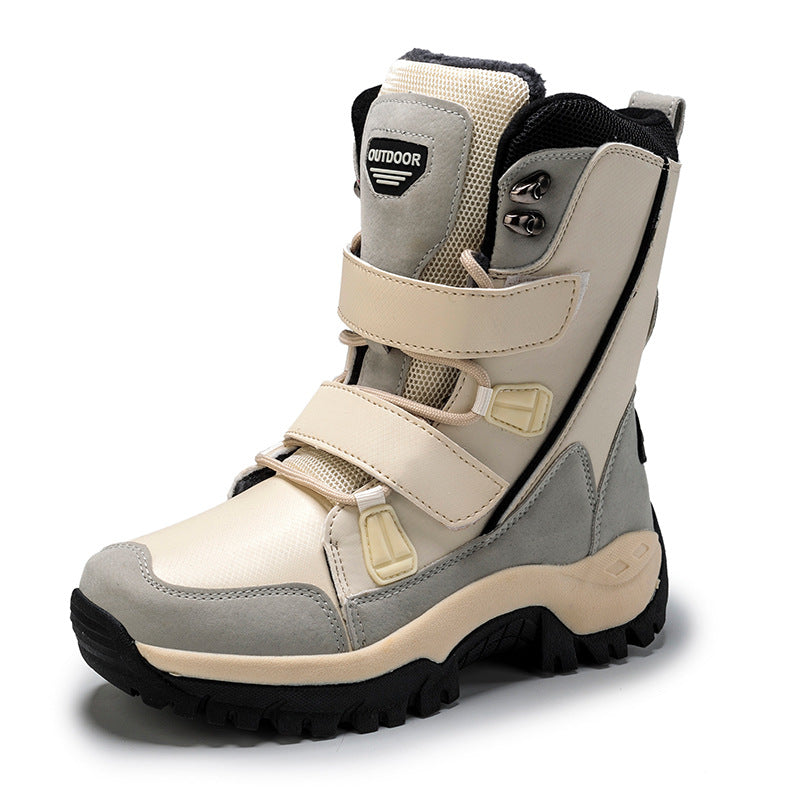 Women's Large Outdoor High Top Plush Mountaineering Shoes