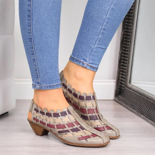 Woven characteristic women's boots