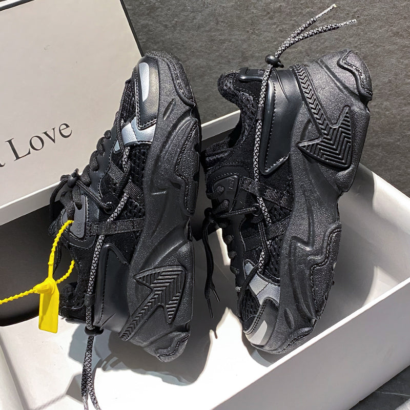 Breathable Thick Soled High Thin Muffin Sports Shoes