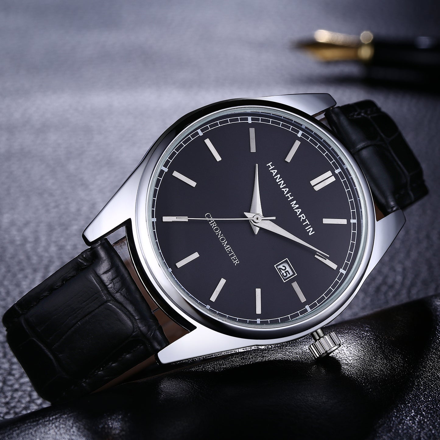 Men's Slub Strap Quartz Watch