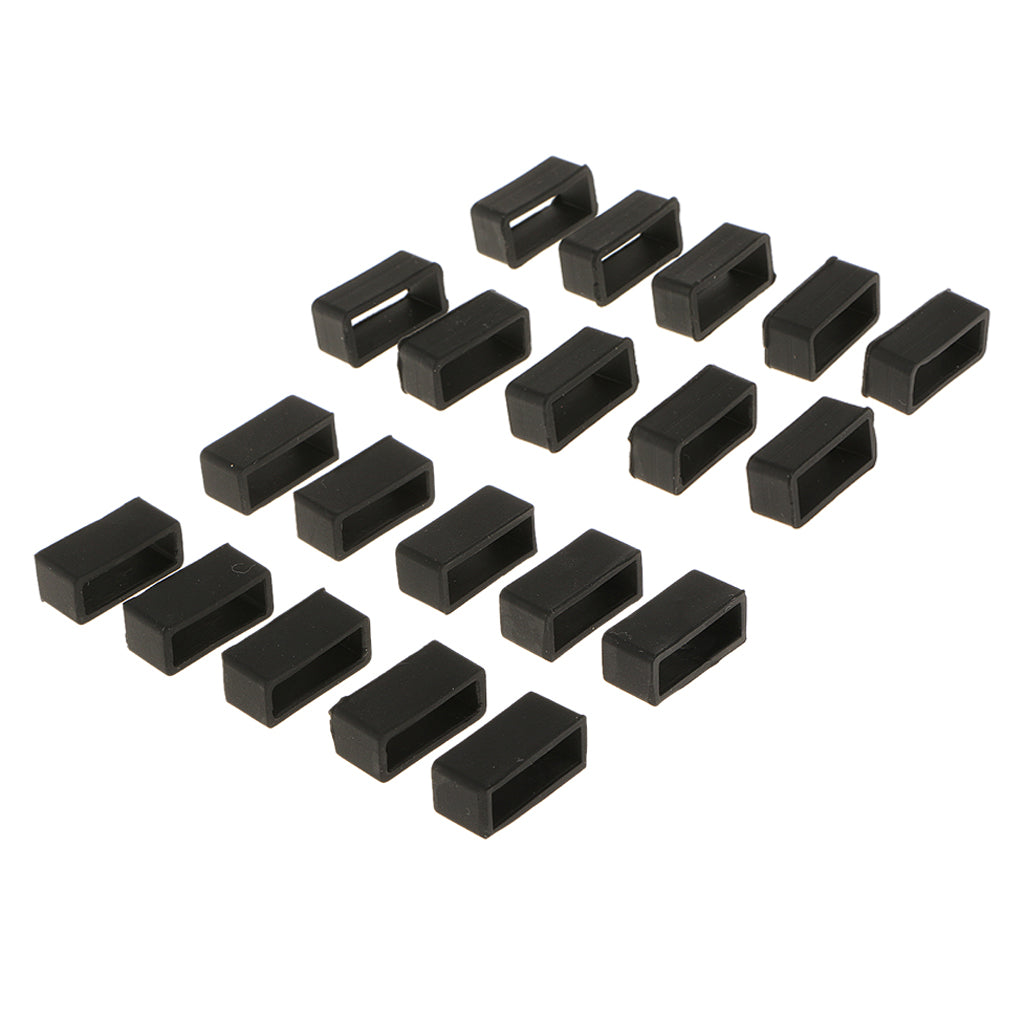 Silicone rubber strap movable ring