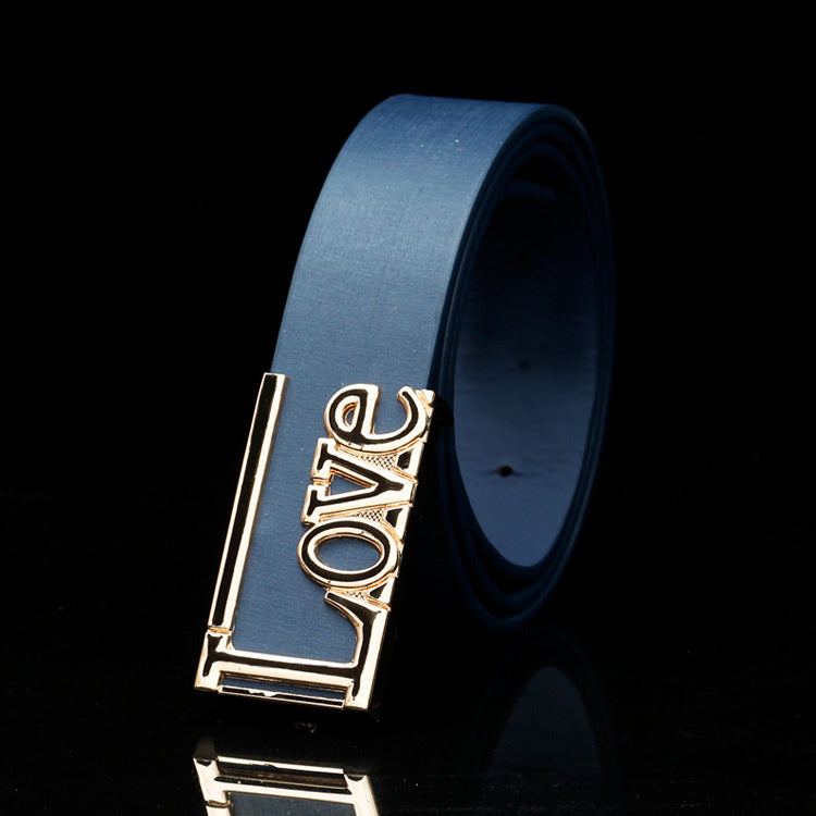 Men's Women's LOVE Buckle Belt