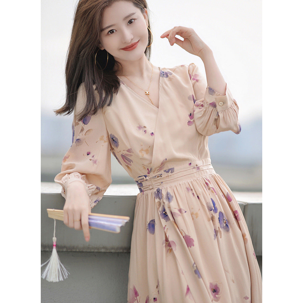 Fairy Tea Break Long Sleeve Dress