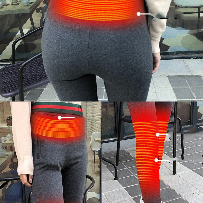 Smart temperature control heating pants usb charging
