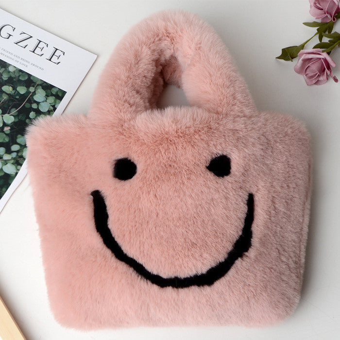 Fashion Rabbit FurCute Girl Large Capacity Shoulder Messenger Bag
