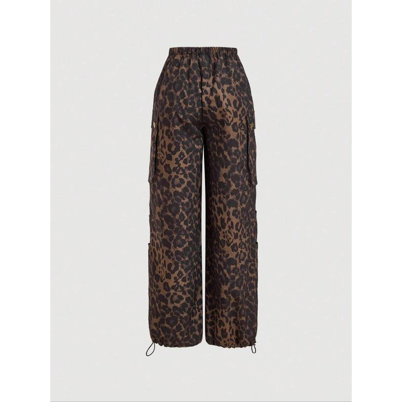 Women's Leopard Print Casual Fashion Casual Pants