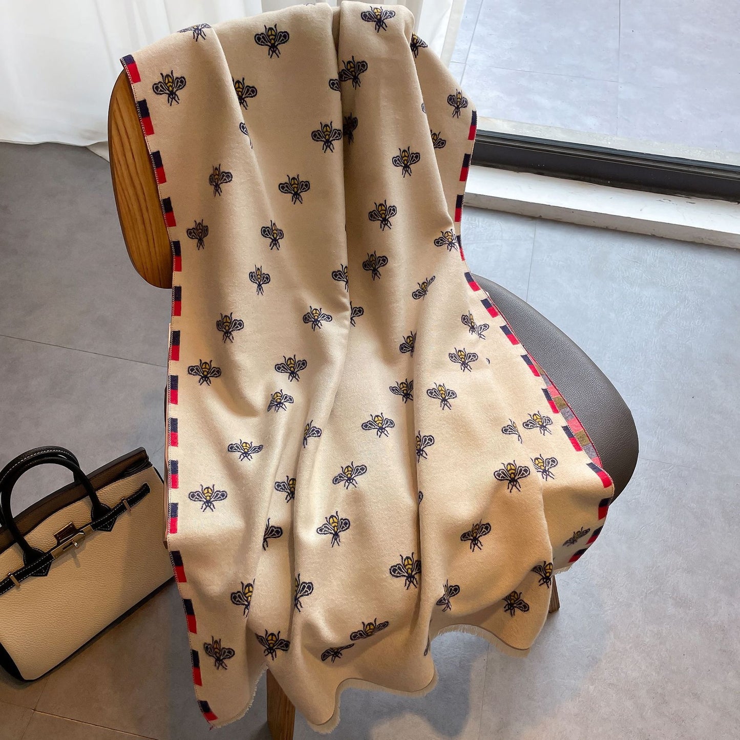 Autumn And Winter Tassel Women's All-match Shawl Decorative Scarf