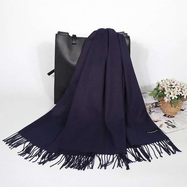 Winter Cashmere Women Scarf Female Luxury Brand Scarves Lady