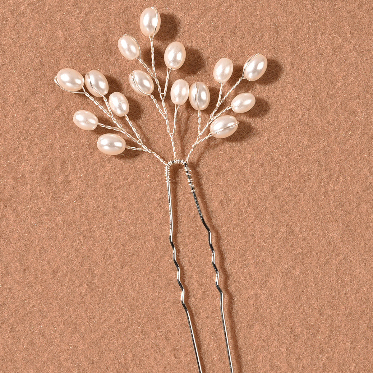 Handmade Pearl Hair Fork Bride Simple And Beautiful