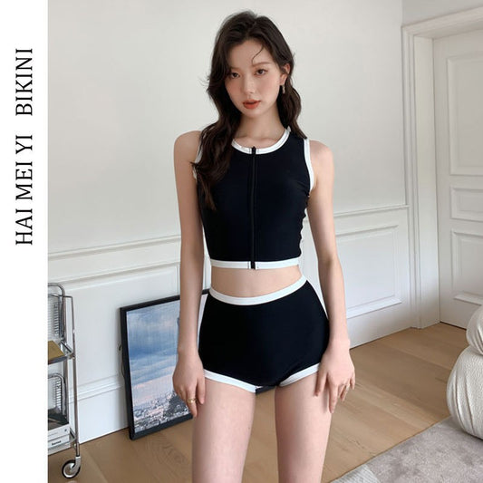 Korean-style Minimalist Fashion New Spa Resort Swimsuit Set