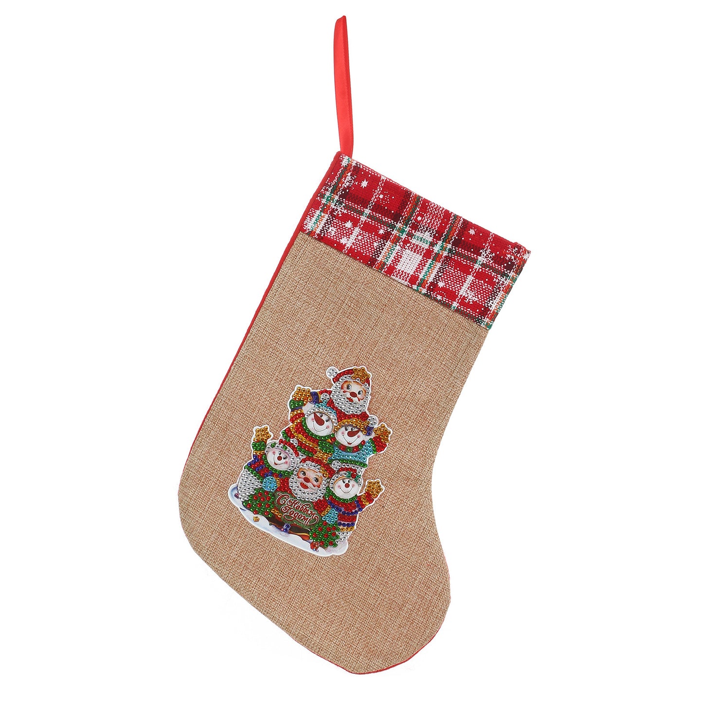 New Linen Christmas Glow Shaped Socks