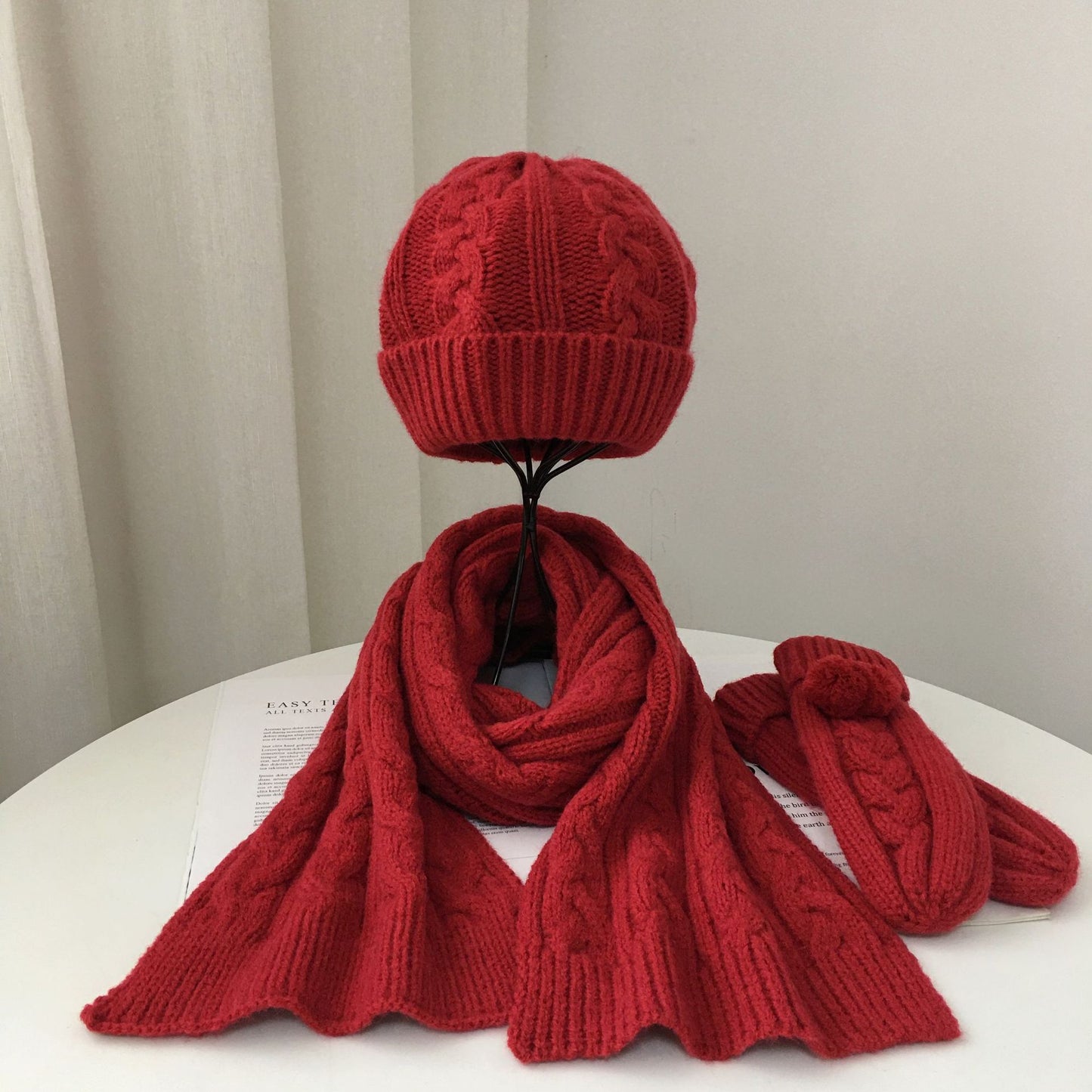 Men's And Women's Parent-child Warm Woolen Hats