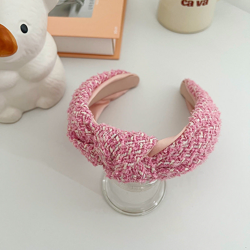 Fashion Retro Korean Type Classic Style Woolen Knotted Headband