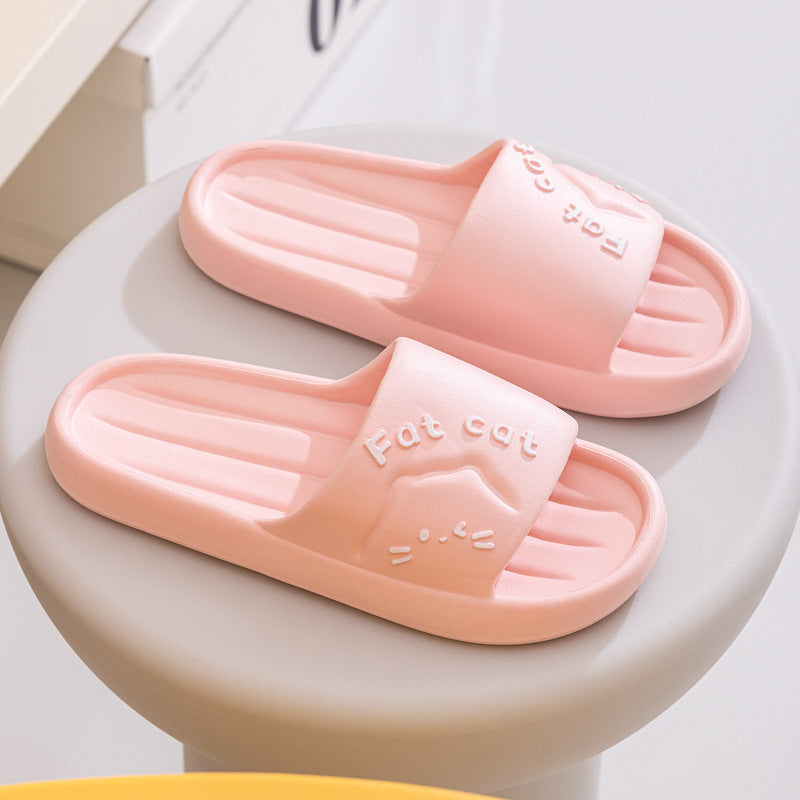 Home Slippers Home Cute Cartoon Wear-resistant Breathable EVA Slippers