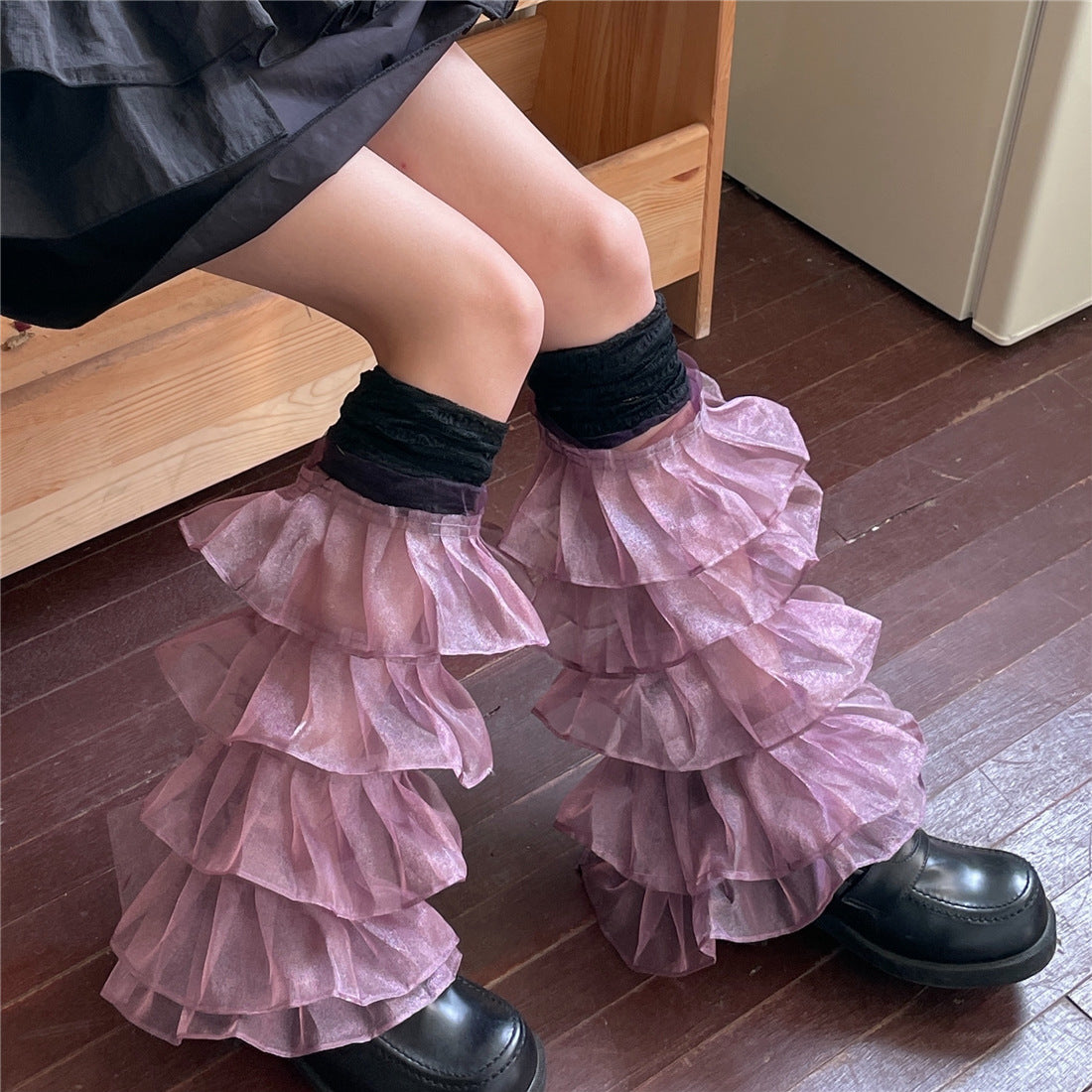 Pure Desire Style Y2g Sub-culture Lace Stitching Leg Warmer Bunching Socks