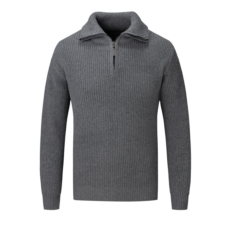 Men's Autumn And Winter Loose High-grade Solid Color