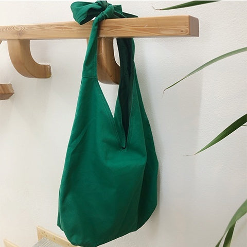 Slouchy Single Shoulder Crossbody Canvas Bag Retro Simplicity