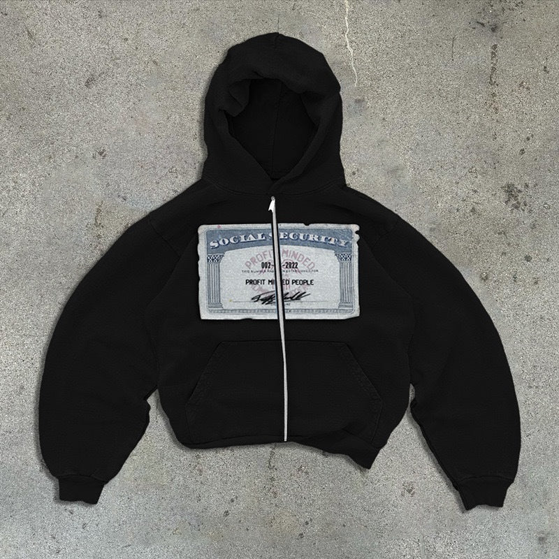 Men's And Women's Cute Hoodie Zipper Jacket