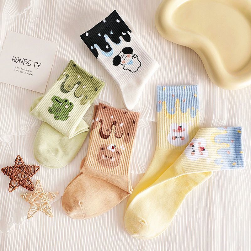 Middle Tube Female Student Middle Tube Korean Style Sweet Cute Japanese Trendy Socks