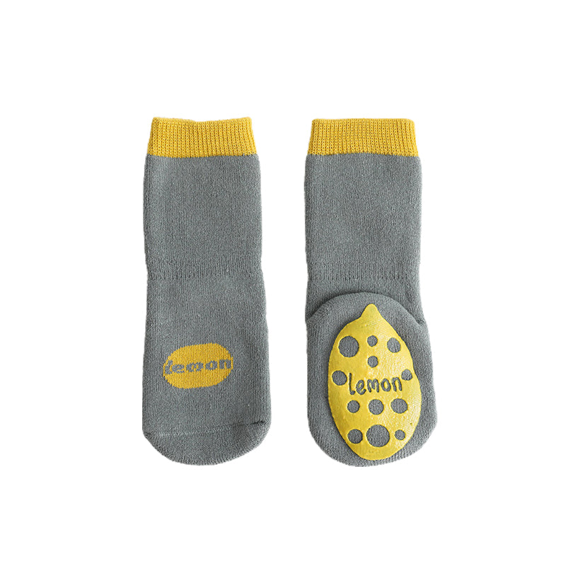 New Terry Thickened Baby Floor Socks Fruit Non-slip Dispensing