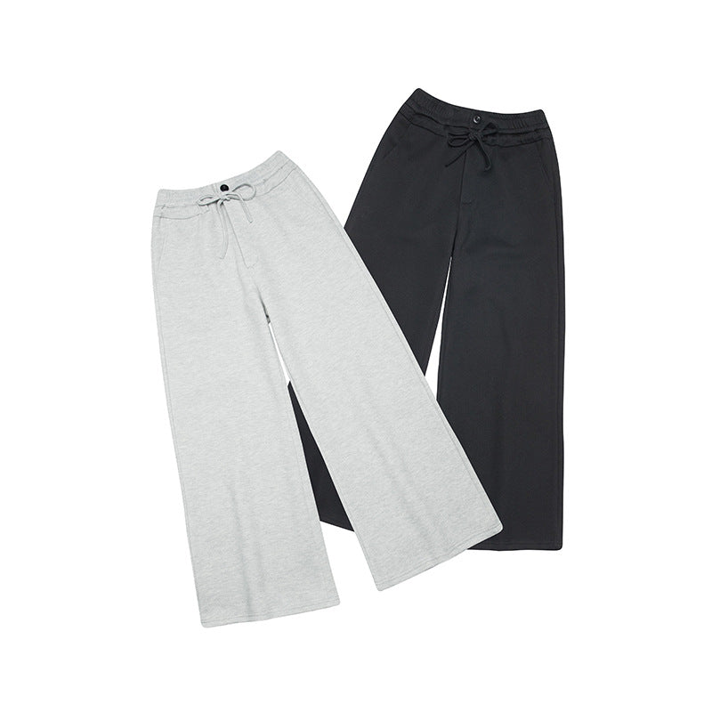 Sports Trousers With An Elasticated Waist Wide Leg Straight Street Trousers