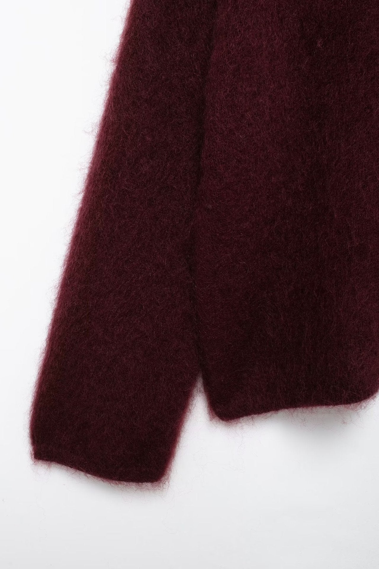 Women's Clothing Large Profile Mohair Blending Pullover Sweater