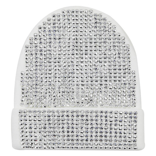 New Diamond Solid Color Handmade Wool Hat