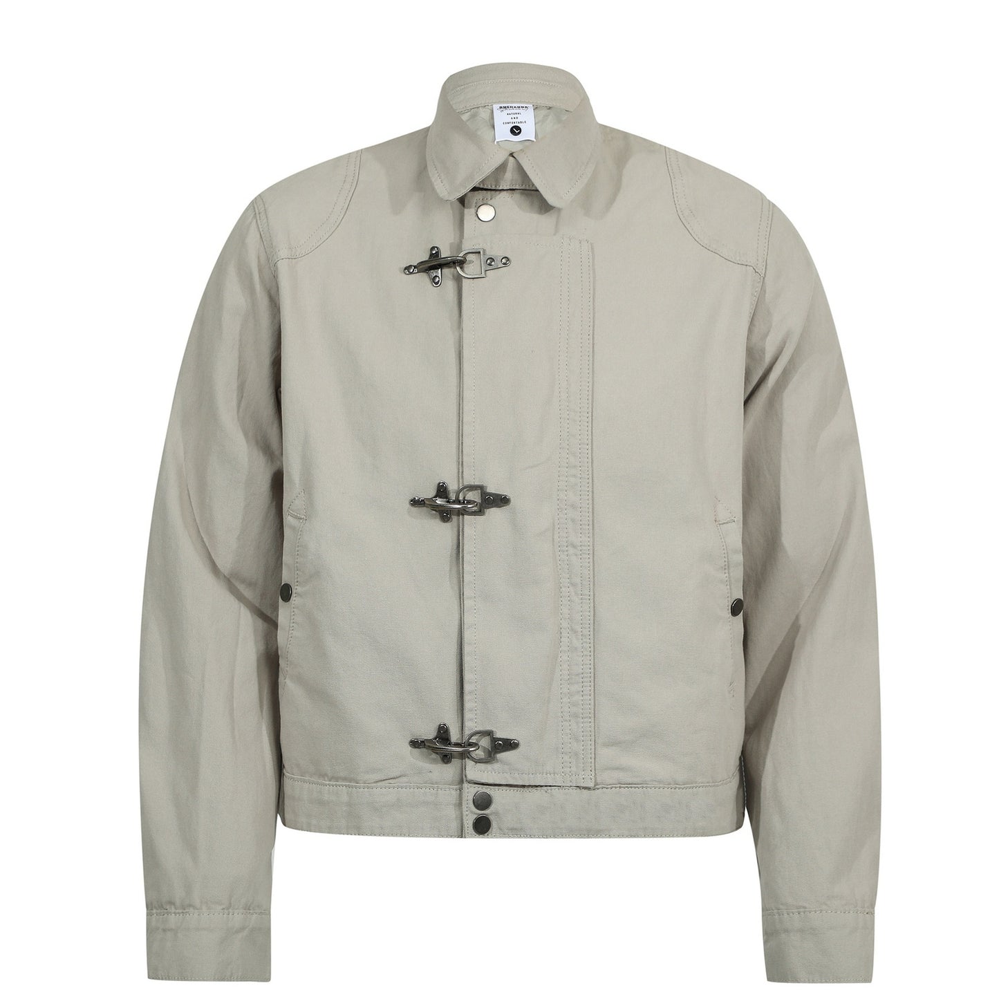 Retro FallWinter Solid Color Casual Jacket Coat