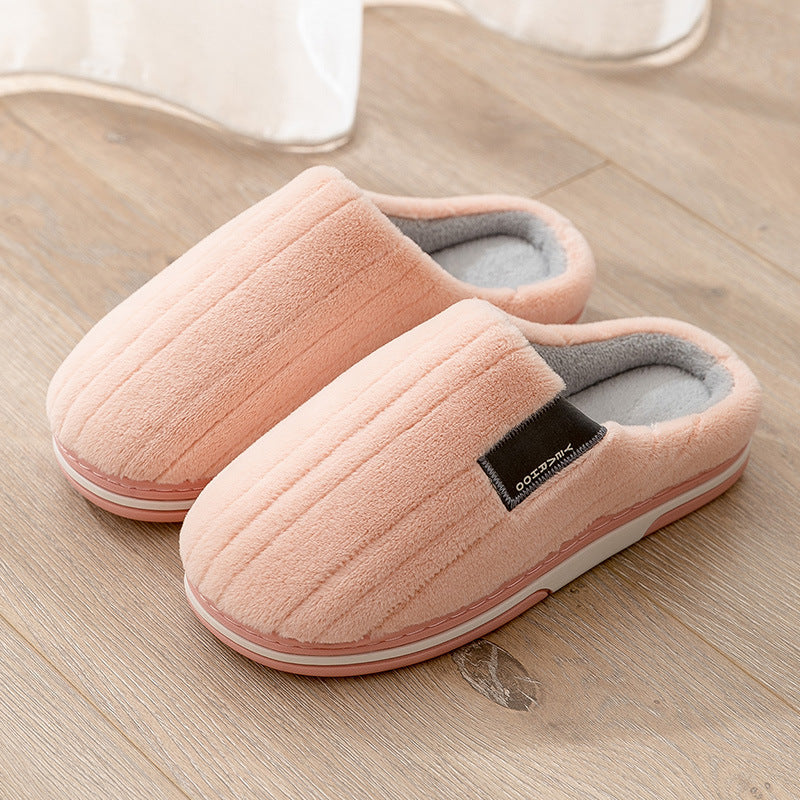Men's Cotton Slippers, Winter Anti-slip Indoor Extra Large