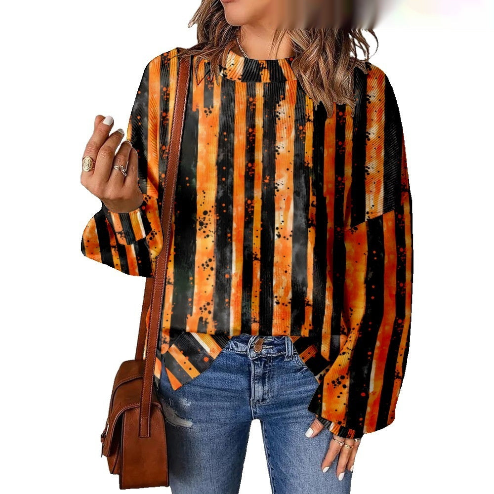 Digitalprint Mønsterskygge Modetrend Rundhalset Sweater 3D