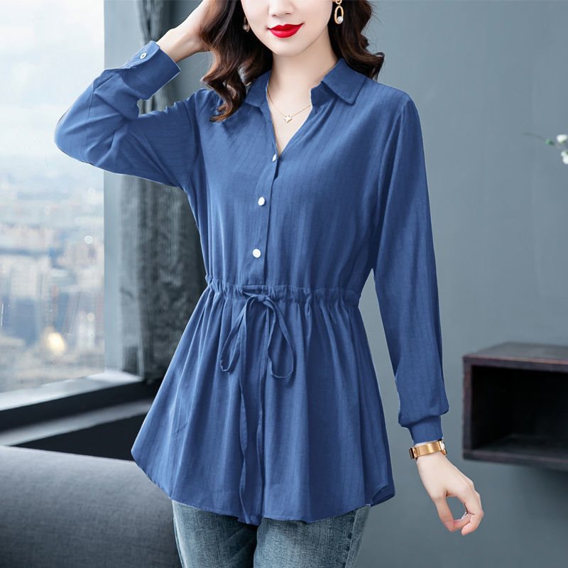 Middle-aged And Elderly Women's Chiffon Shirt