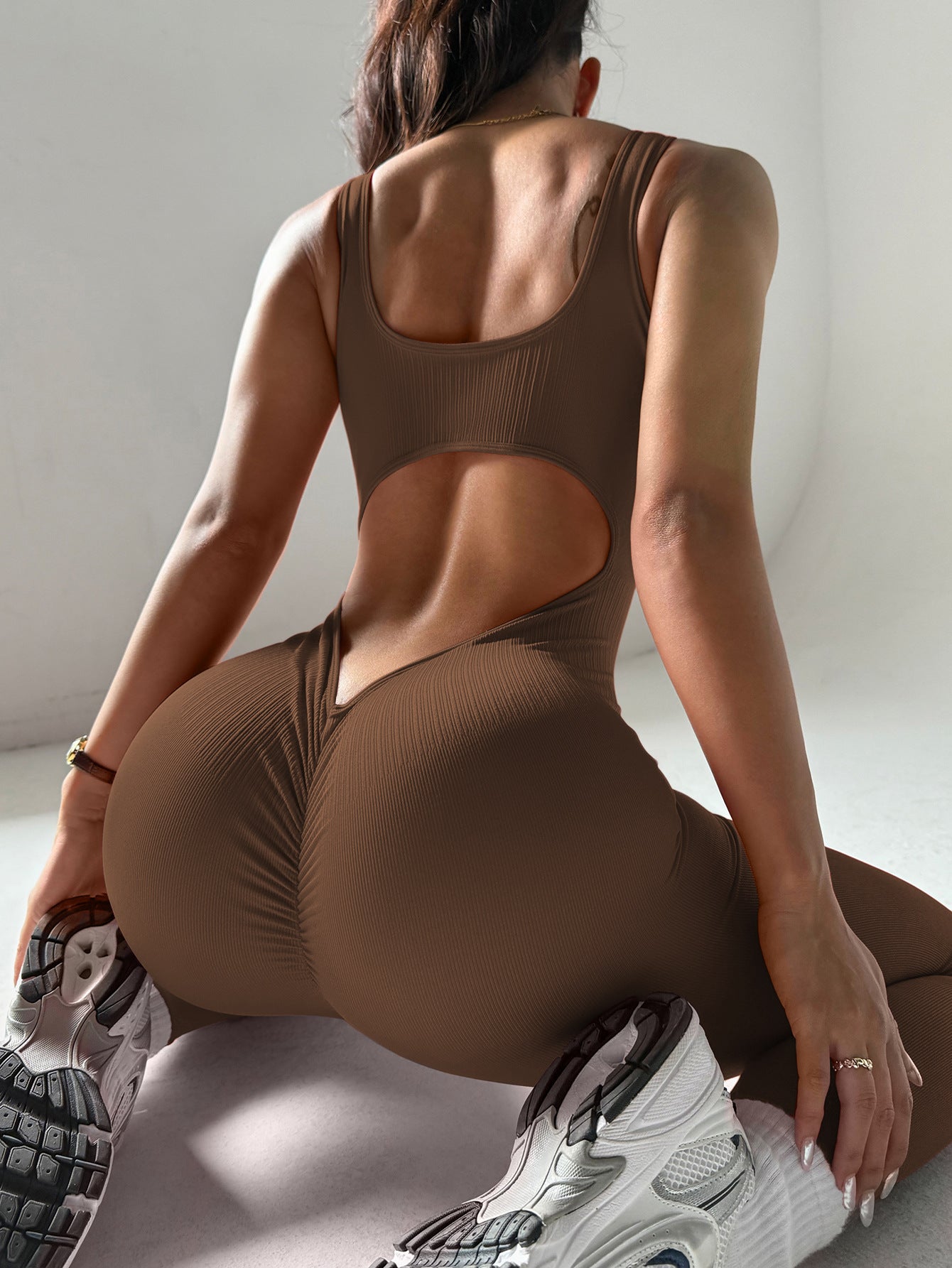 Chest-pad-free Back-flattering Yoga Bodysuit