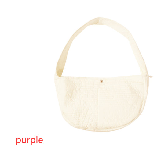 Portable Cross Body Pet Canvas Bag For Going Out