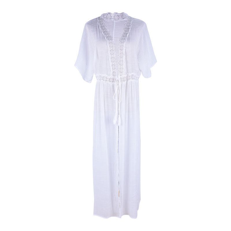 Lace Mid-length Sun Protection Clothing Beach Jacket