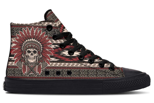 Printed Couple High-top Canvas Shoes