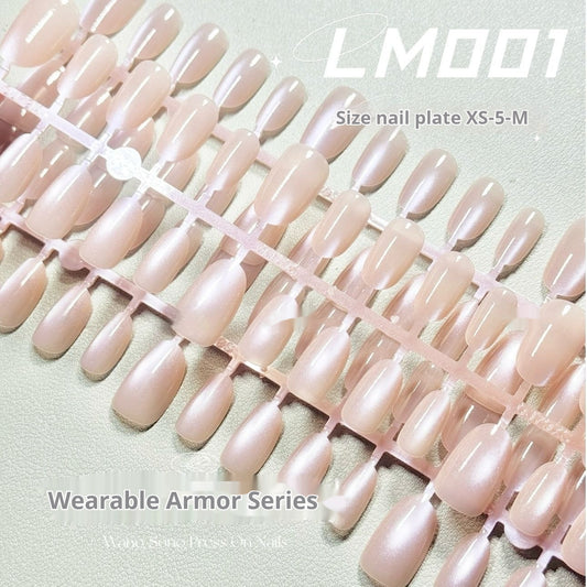 Light Purple Cat's Eye Micro Glass Bead Pure Want To Wear Armor