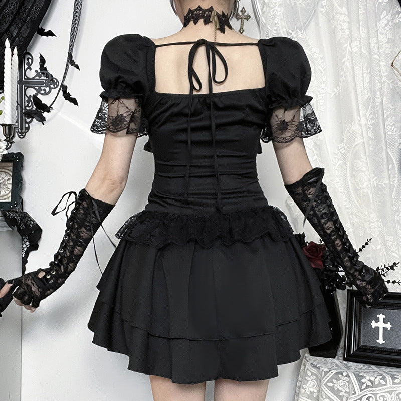 New Versatile Bow-tie Short-sleeve Dress