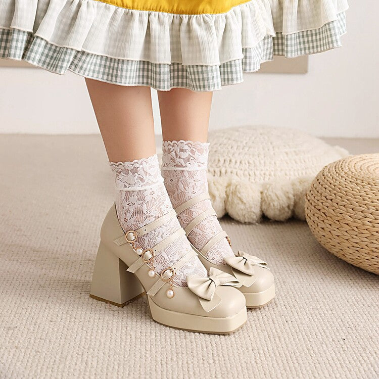 Cute Round Toe Single Shoe Bow Student Shoes