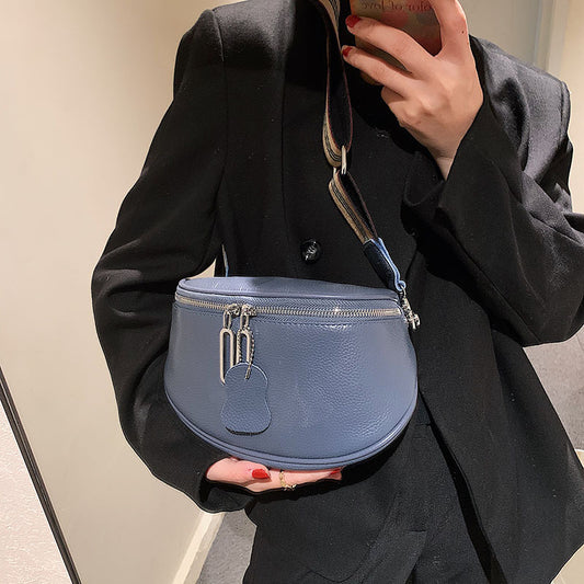 Ægte Læder Lille Taske Kvinders Koskind Simpel Crossbody Taske