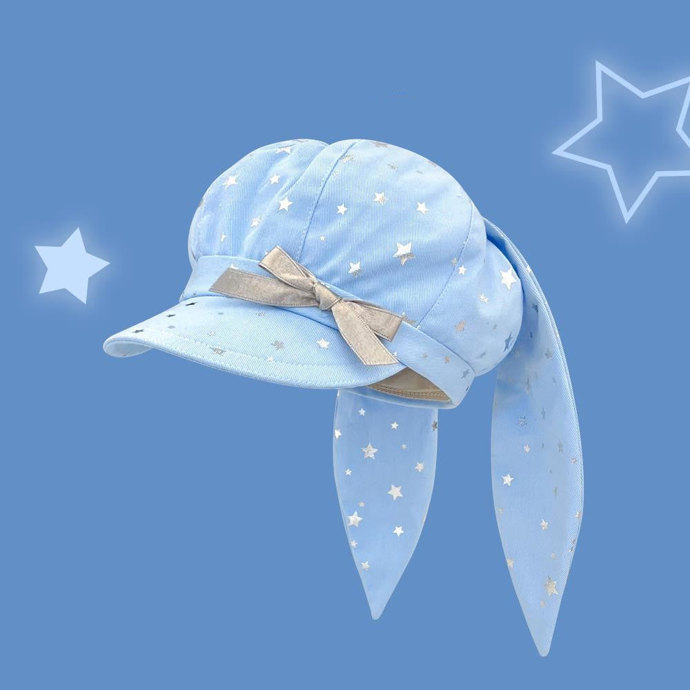 Japanese-style Y2K Cute Star-and-rabbit-ear Cloud Hat