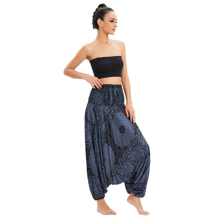 Casual Yoga Bohemian Wide-leg Pants