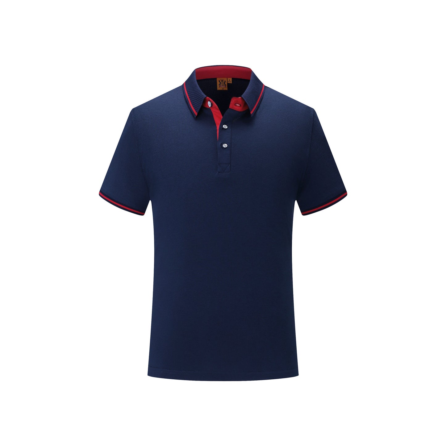 Lapel Embroidery Cotton Short-sleeved T-shirt