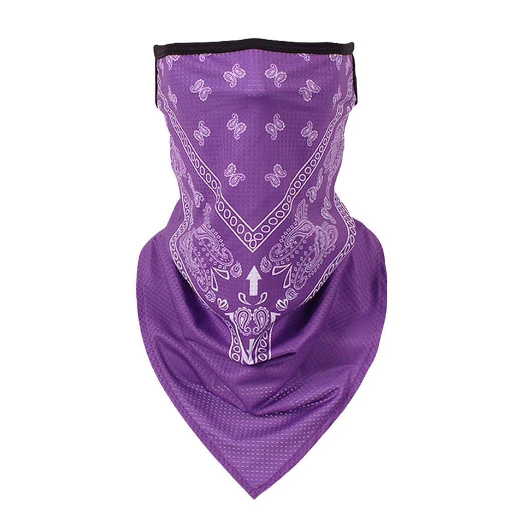 Windproof sunscreen triangle towel