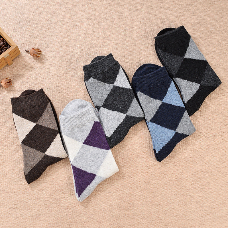 Thickened medium tube ladies cashmere socks