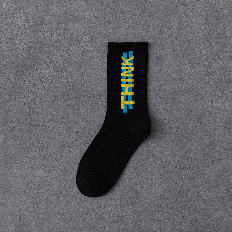 Hip hop english alphabet socks
