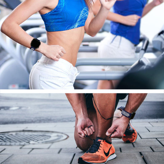 Sports Silicone TPU Breathable Two-color Watchband