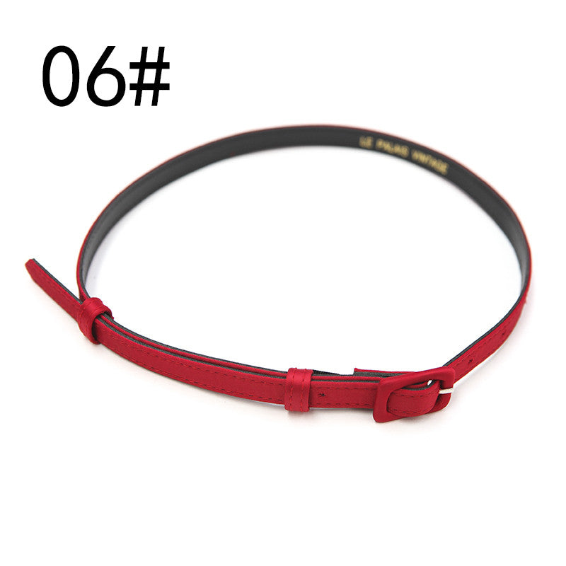 Universal With Candy-colored Superfine Satin Delicate Belt