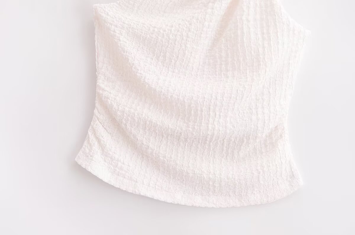 Stylish Simple And Versatile Slim-fit One-shoulder Top